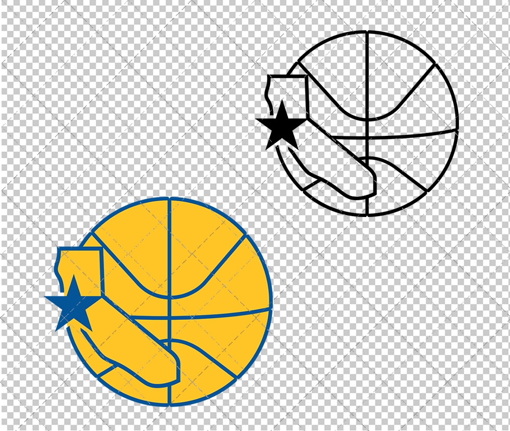 Golden State Warriors Alternate 1975, Svg, Dxf, Eps, Png - SvgShopArt
