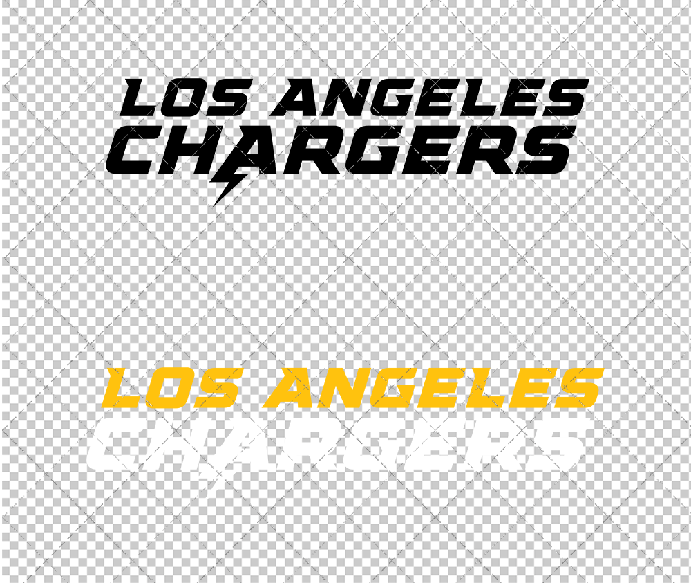 Los Angeles Chargers Wordmark 2020 002, Svg, Dxf, Eps, Png - SvgShopArt