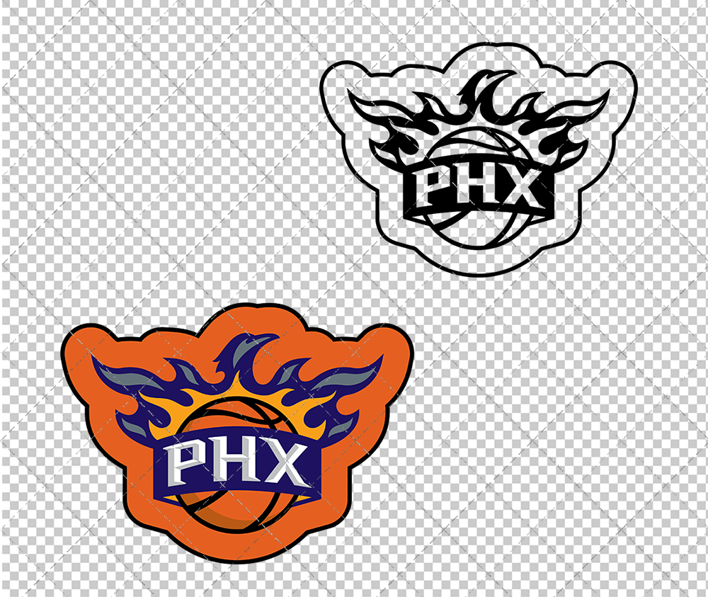 Phoenix Suns Concept 2013 002, Svg, Dxf, Eps, Png - SvgShopArt