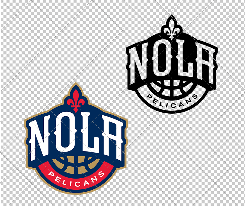 New Orleans Pelicans Alternate 2013 004, Svg, Dxf, Eps, Png - SvgShopArt