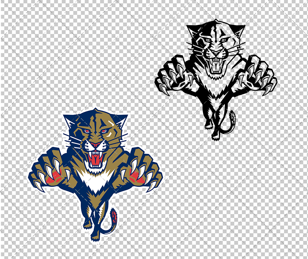 Florida Panthers 1993, Svg, Dxf, Eps, Png - SvgShopArt
