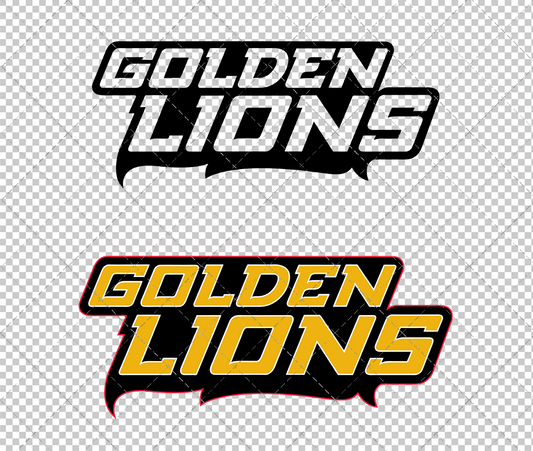 Arkansas-PB Golden Lions Wordmark 2014 003, Svg, Dxf, Eps, Png - SvgShopArt