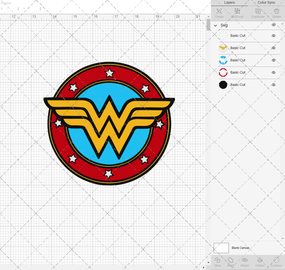 Wonder Woman Logo, Svg, Dxf, Eps, Png - SvgShopArt