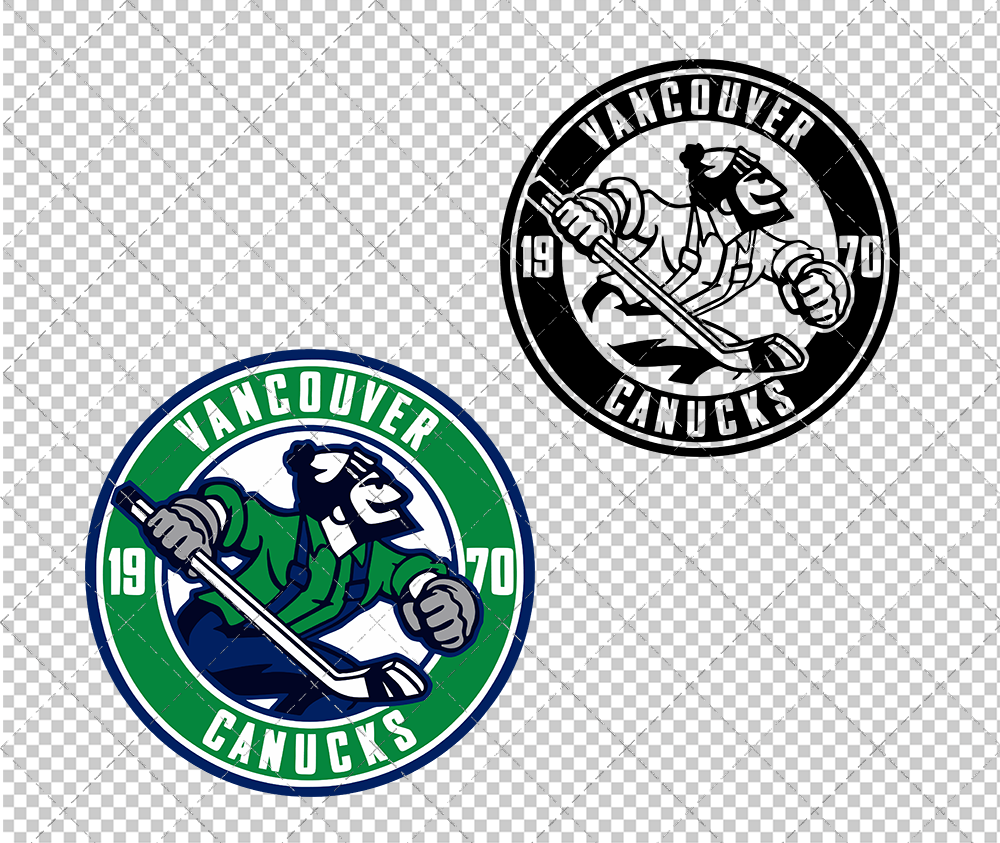 Vancouver Canucks Circle 2007, Svg, Dxf, Eps, Png - SvgShopArt