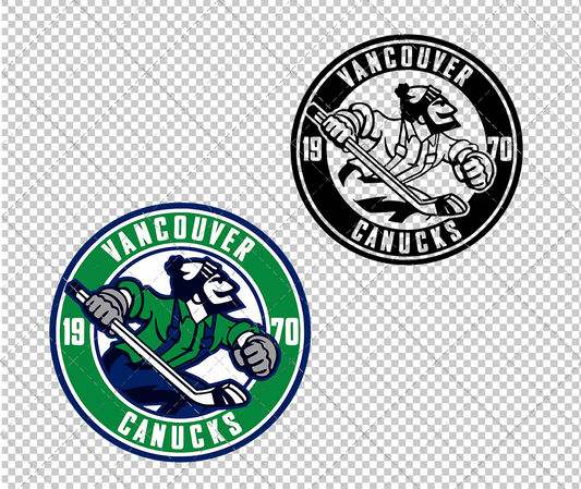 Vancouver Canucks Circle 2007, Svg, Dxf, Eps, Png - SvgShopArt