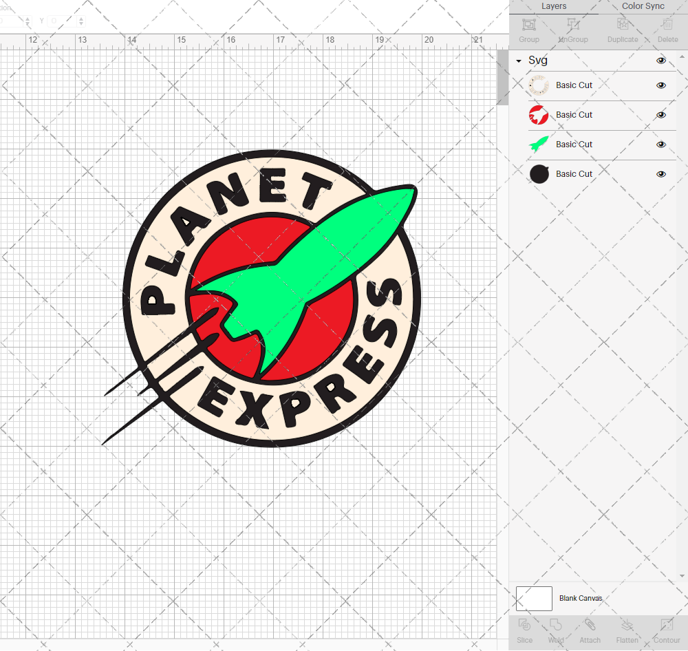 Planet Express - Futurama, Svg, Dxf, Eps, Png - SvgShopArt