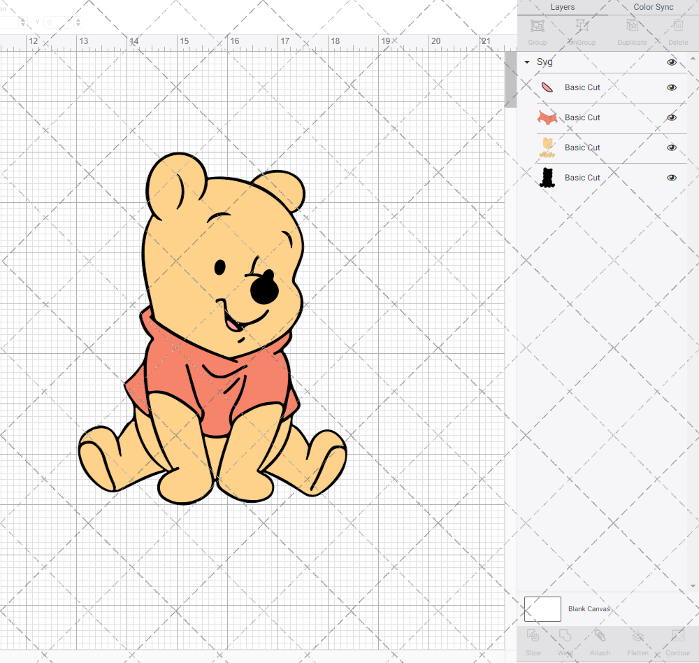 Baby Winnie The Pooh, Svg, Dxf, Eps, Png - SvgShopArt