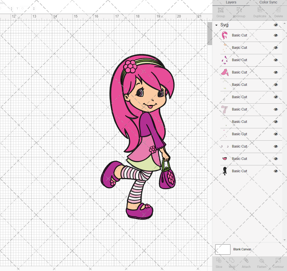 Raspberry Torte - Strawberry Shortcake 002, Svg, Dxf, Eps, Png - SvgShopArt