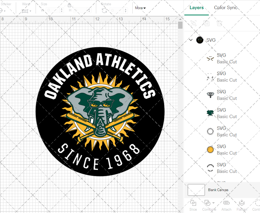 Oakland Athletics Circle 1994, Svg, Dxf, Eps, Png - SvgShopArt