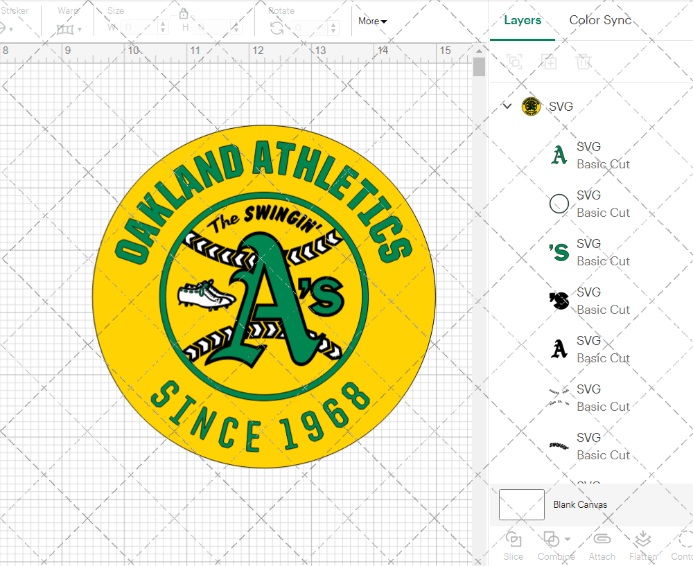 Oakland Athletics Circle 1971, Svg, Dxf, Eps, Png - SvgShopArt