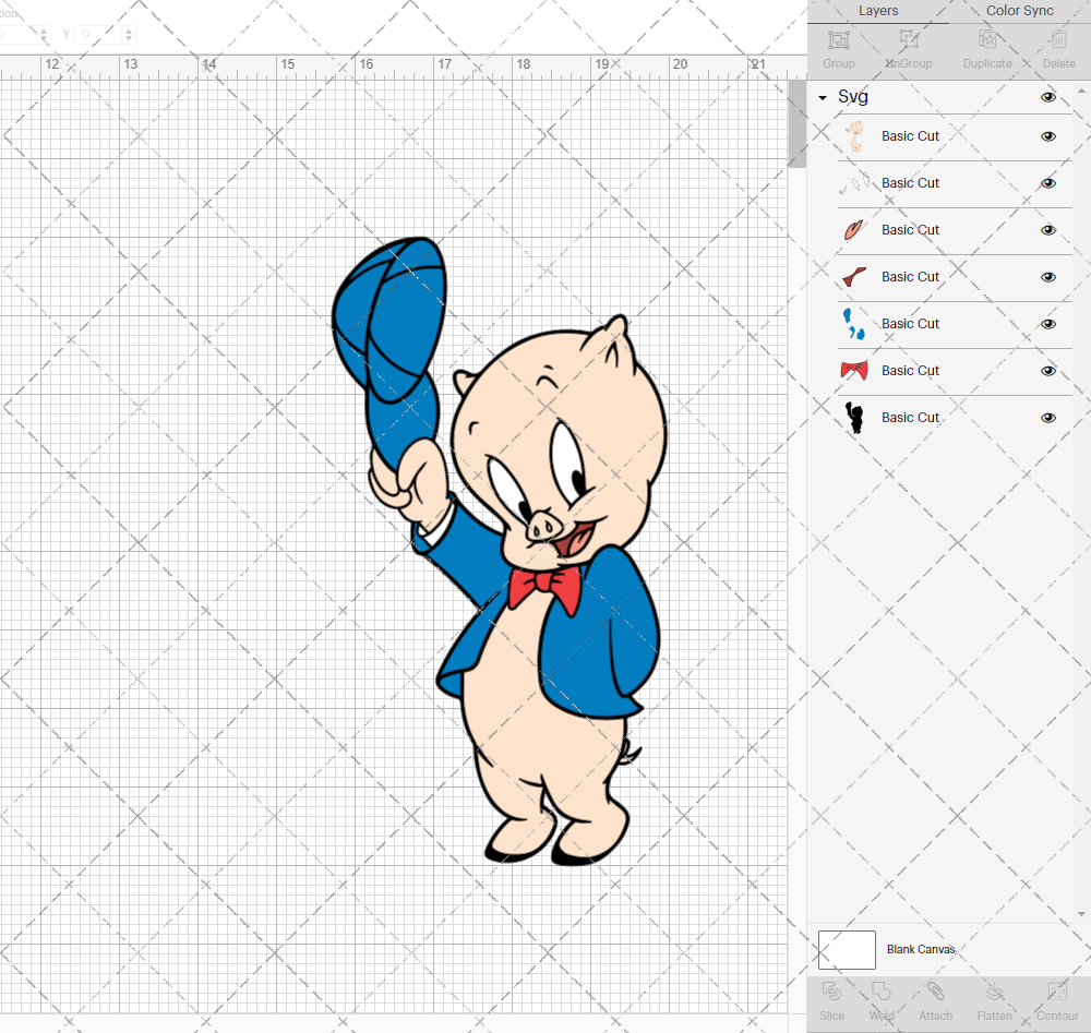 Porky Pig - Looney Tunes, Svg, Dxf, Eps, Png - SvgShopArt