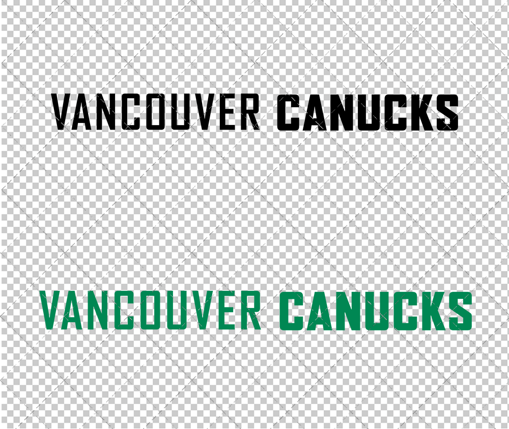 Vancouver Canucks Wordmark 2007 008, Svg, Dxf, Eps, Png - SvgShopArt