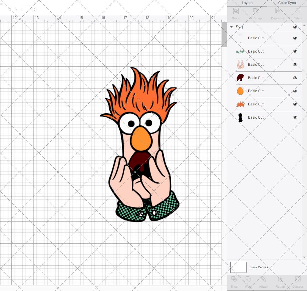 Beaker - The Muppet, Svg, Dxf, Eps, Png - SvgShopArt