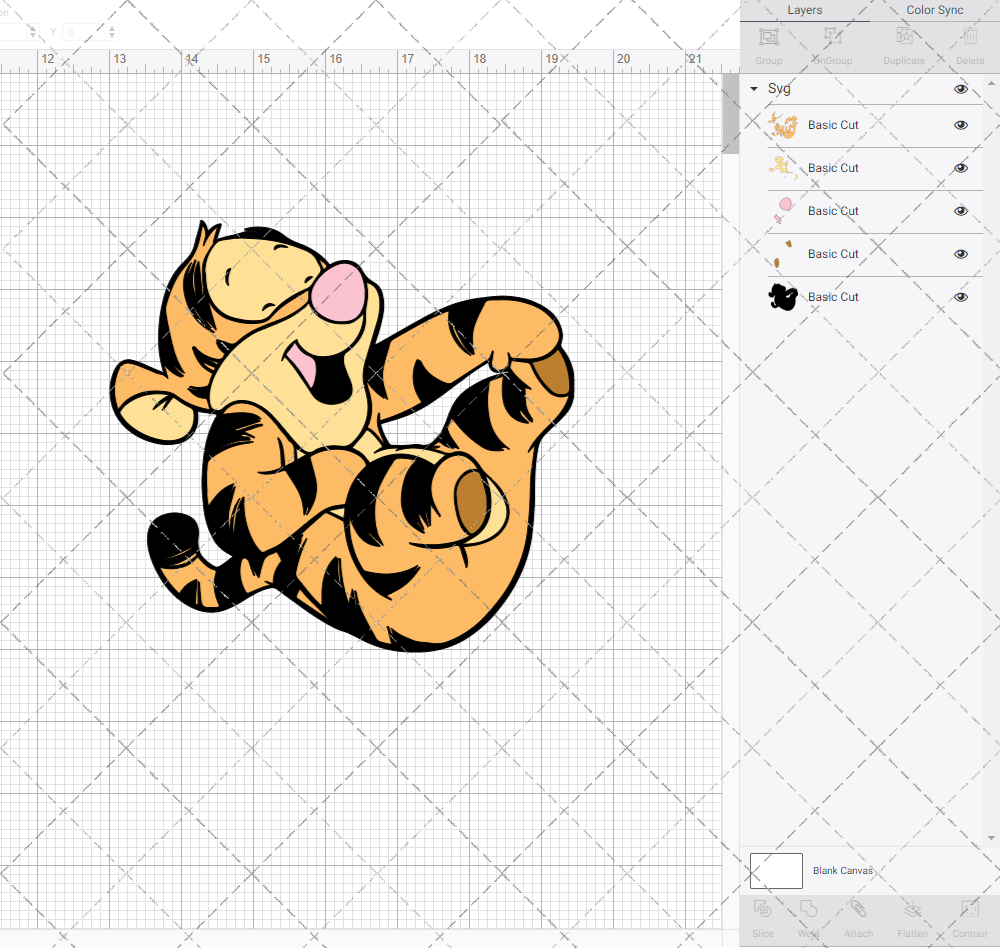 Baby Tigger - Winnie The Pooh 004, Svg, Dxf, Eps, Png - SvgShopArt