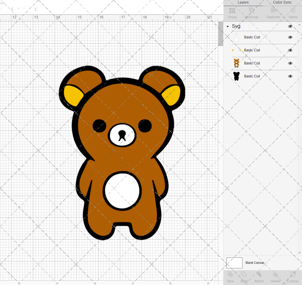 Rilakkuma 002, Svg, Dxf, Eps, Png - SvgShopArt