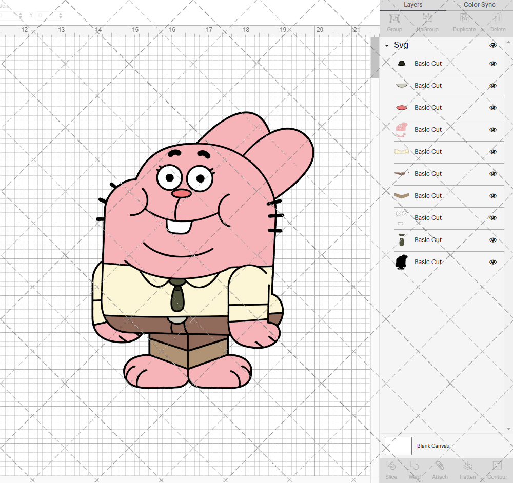 Richard Watterson - The Amazing World of Gumball, Svg, Dxf, Eps, Png - SvgShopArt