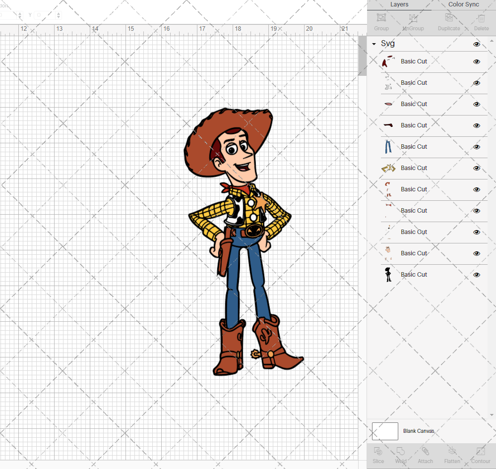 Sheriff Woody - Toy Story, Svg, Dxf, Eps, Png - SvgShopArt