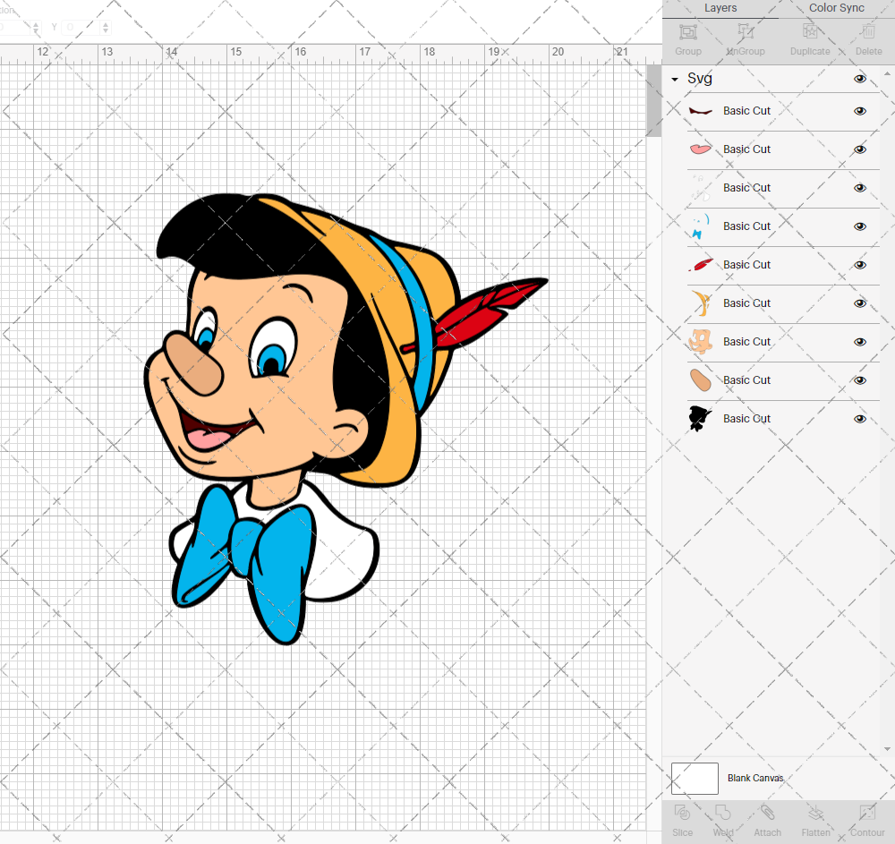 Pinocchio, Svg, Dxf, Eps, Png - SvgShopArt