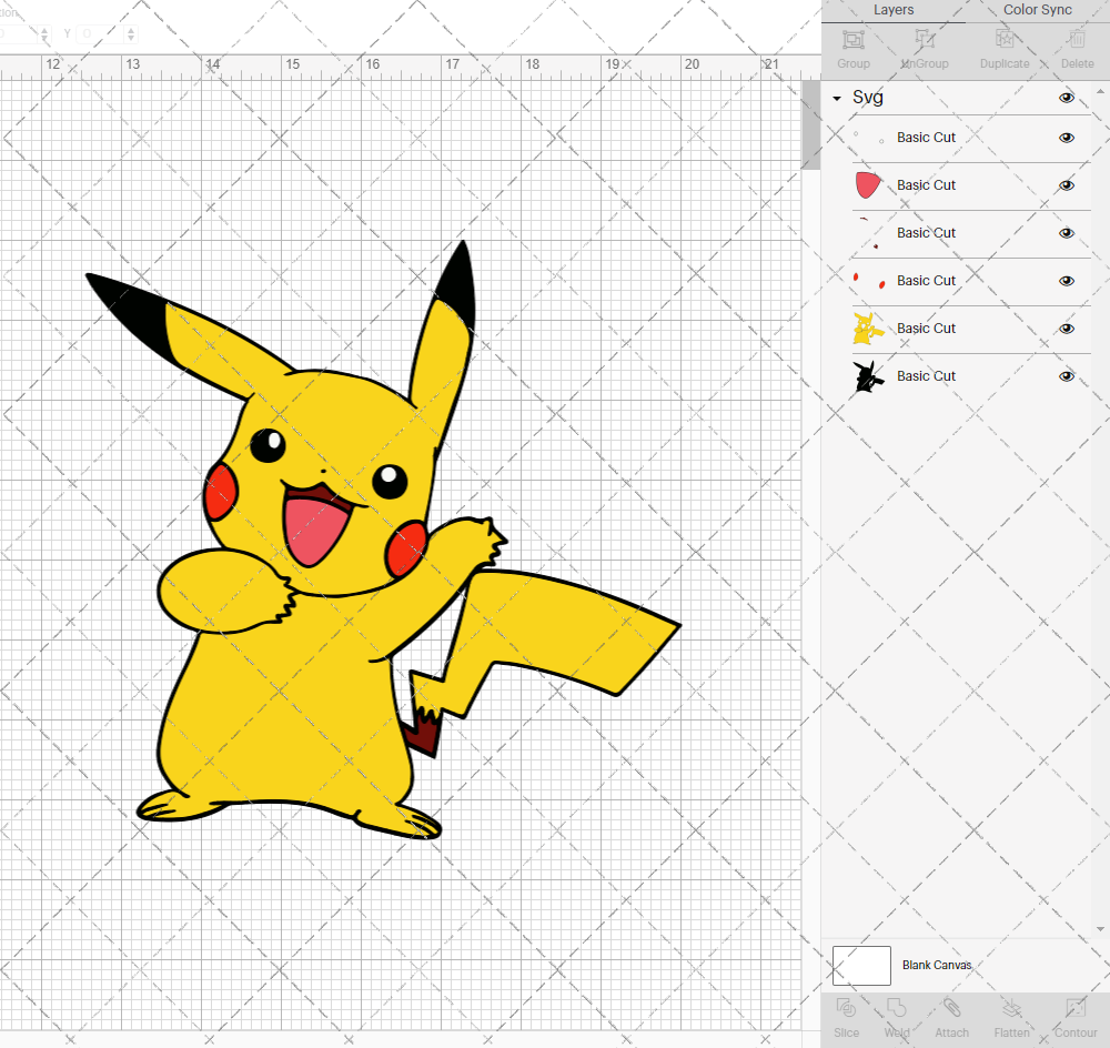 Pikachu - Pokemon, Svg, Dxf, Eps, Png - SvgShopArt