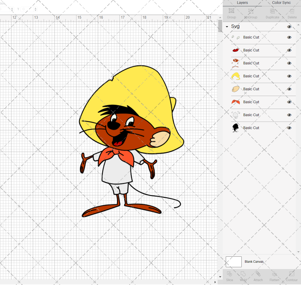 Speedy Gonzales - Looney Tunes 002, Svg, Dxf, Eps, Png - SvgShopArt