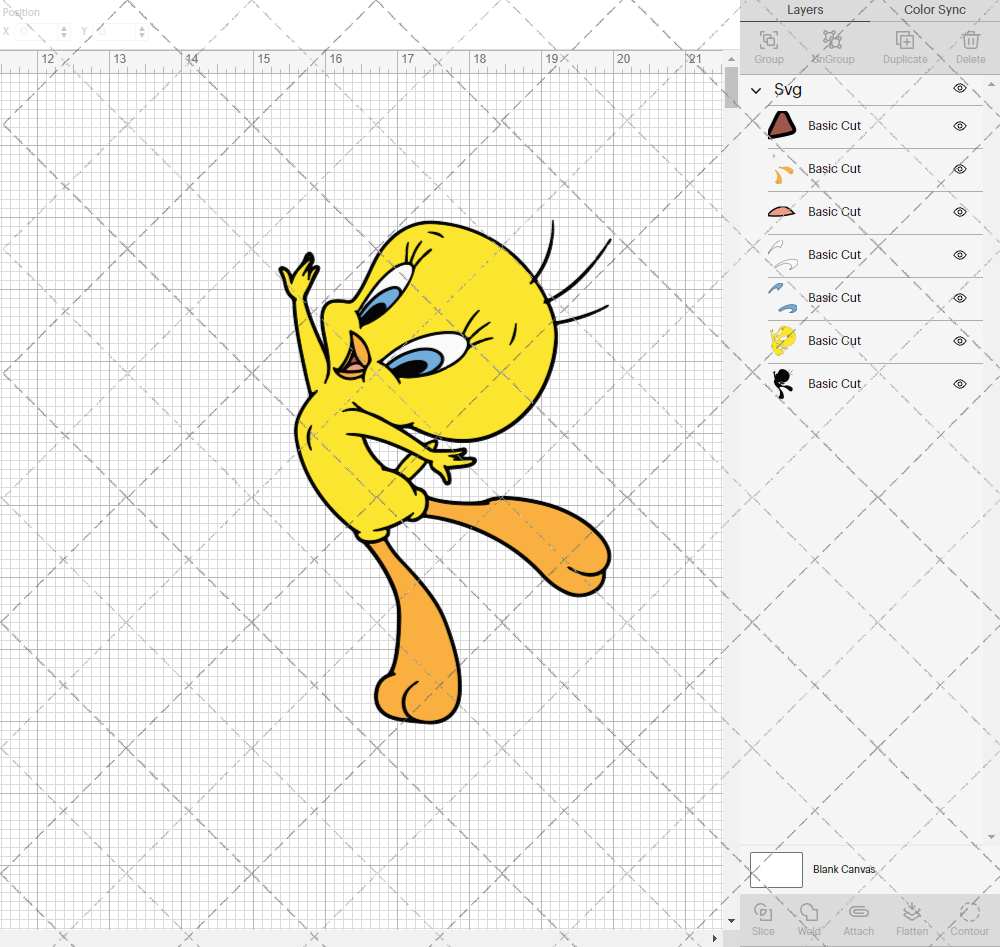 Tweety - Looney Tunes 003, Svg, Dxf, Eps, Png - SvgShopArt