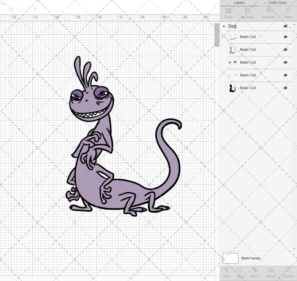 Randall Boggs - Monsters, inc. 002, Svg, Dxf, Eps, Png - SvgShopArt