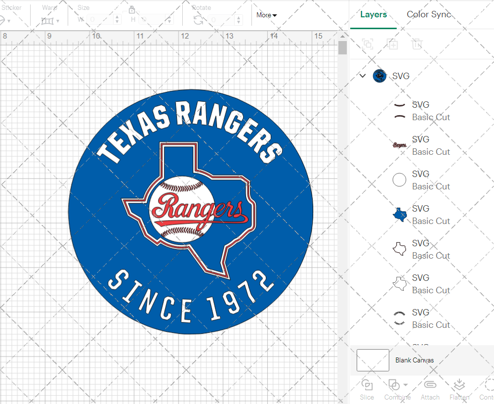 Texas Rangers Circle 1984, Svg, Dxf, Eps, Png - SvgShopArt