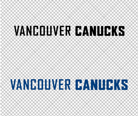 Vancouver Canucks Wordmark 2007 007, Svg, Dxf, Eps, Png - SvgShopArt