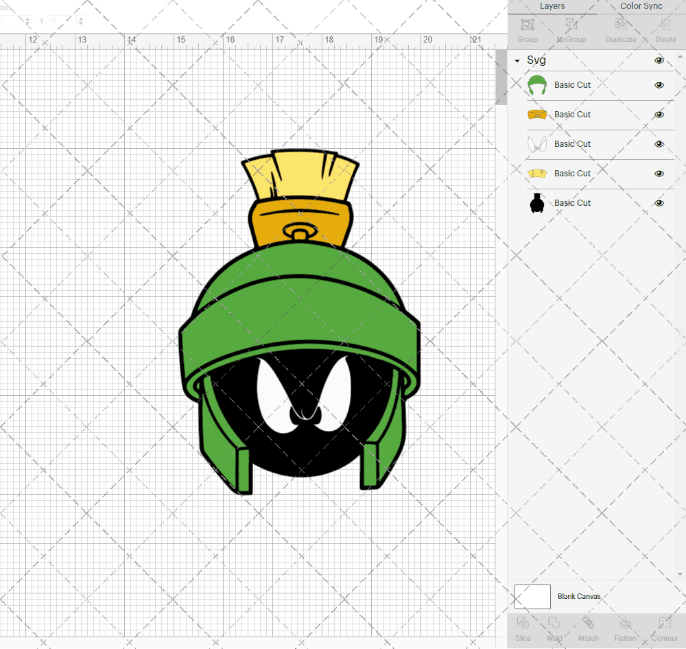 Marvin The Martian - Looney Tunes 004, Svg, Dxf, Eps, Png - SvgShopArt