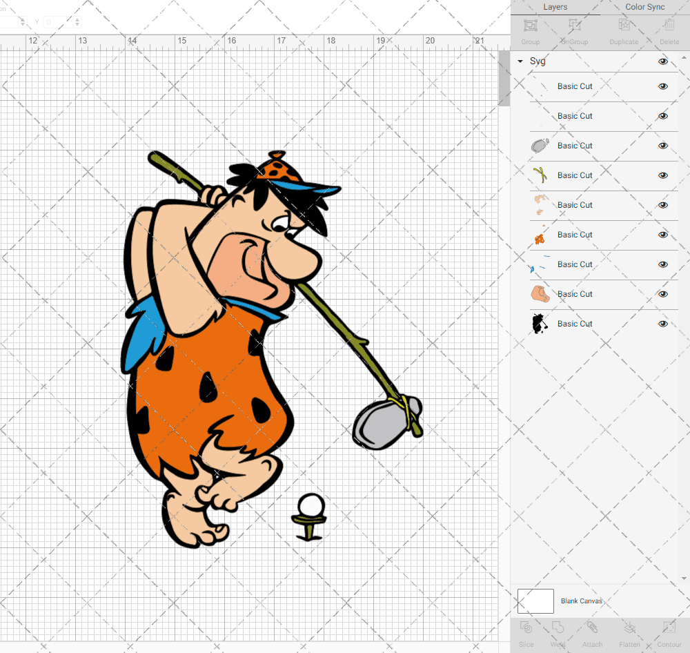 Fred Flintstone - The Flintstone 002, Svg, Dxf, Eps, Png - SvgShopArt