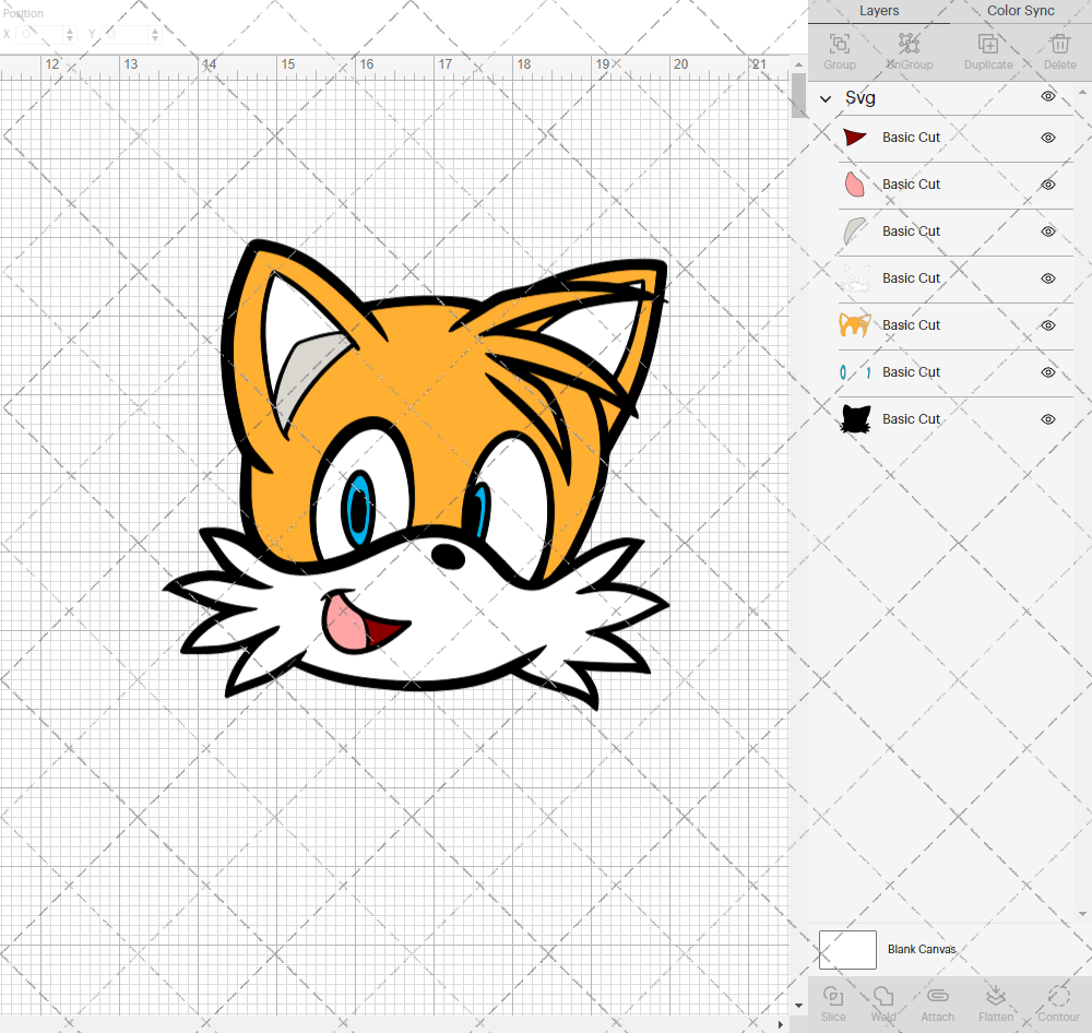 Tails - Sonic the Hedgehog 002, Svg, Dxf, Eps, Png - SvgShopArt