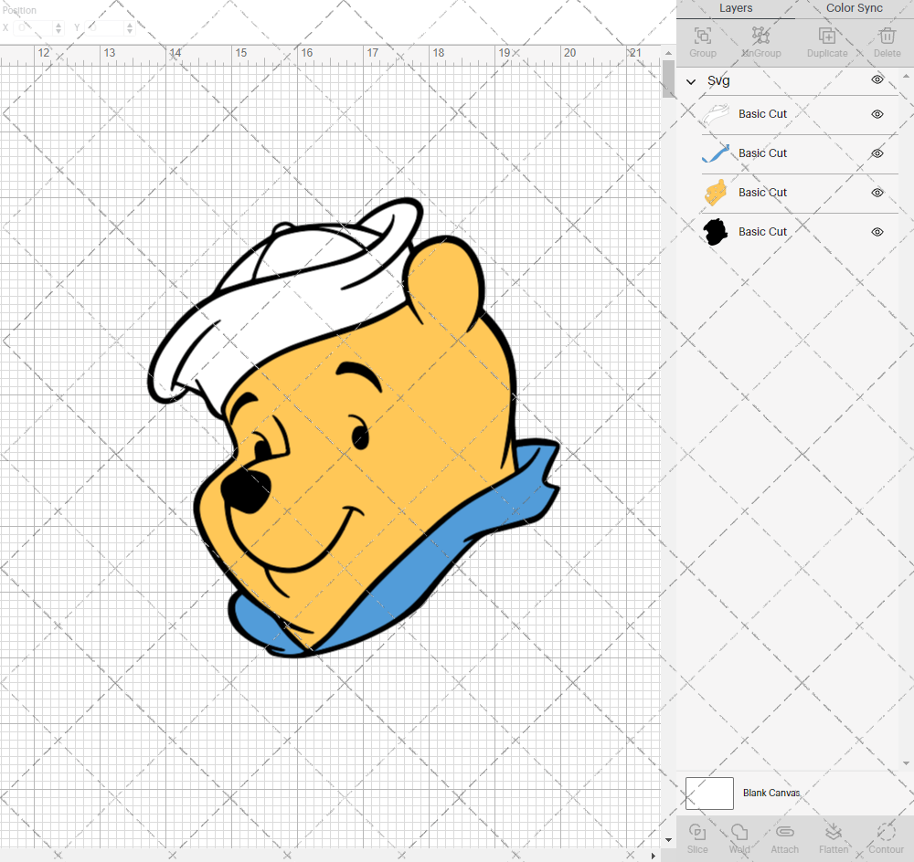 Winnie The Pooh 005, Svg, Dxf, Eps, Png - SvgShopArt