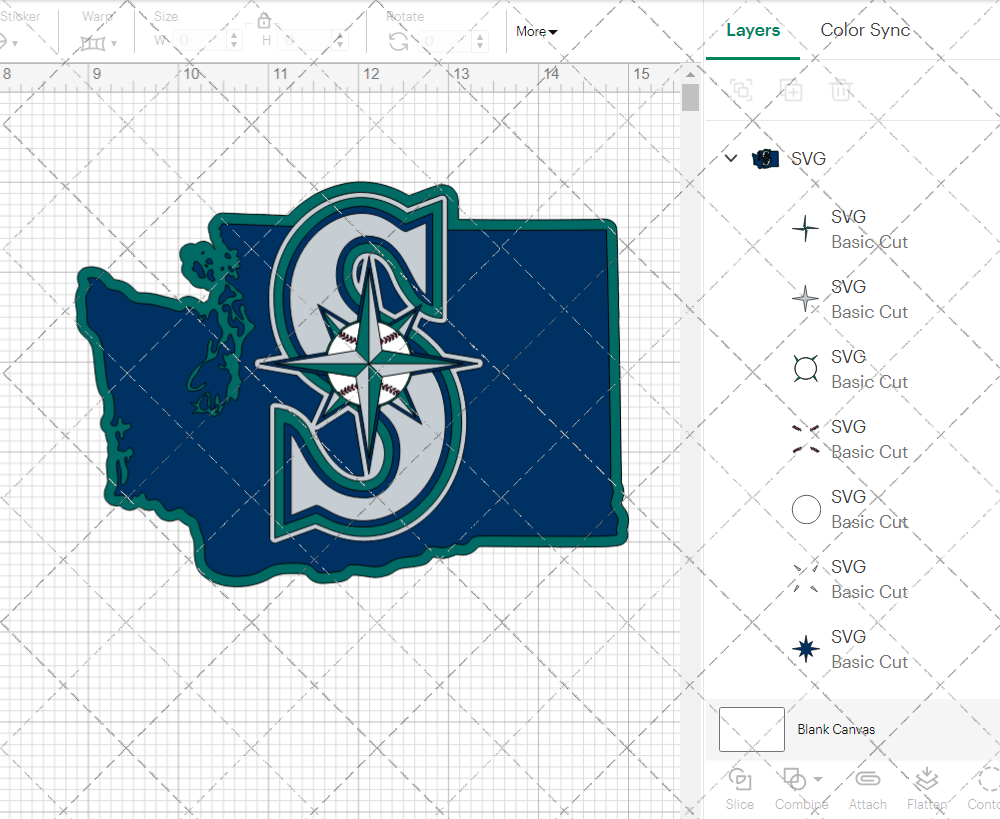 Seattle Mariners Concept 1993 003, Svg, Dxf, Eps, Png - SvgShopArt
