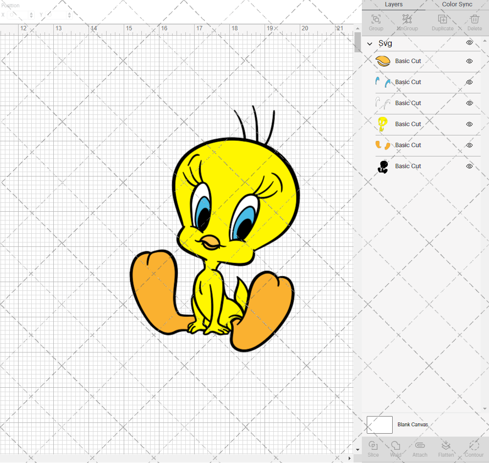 Tweety - Looney Tunes 002, Svg, Dxf, Eps, Png - SvgShopArt
