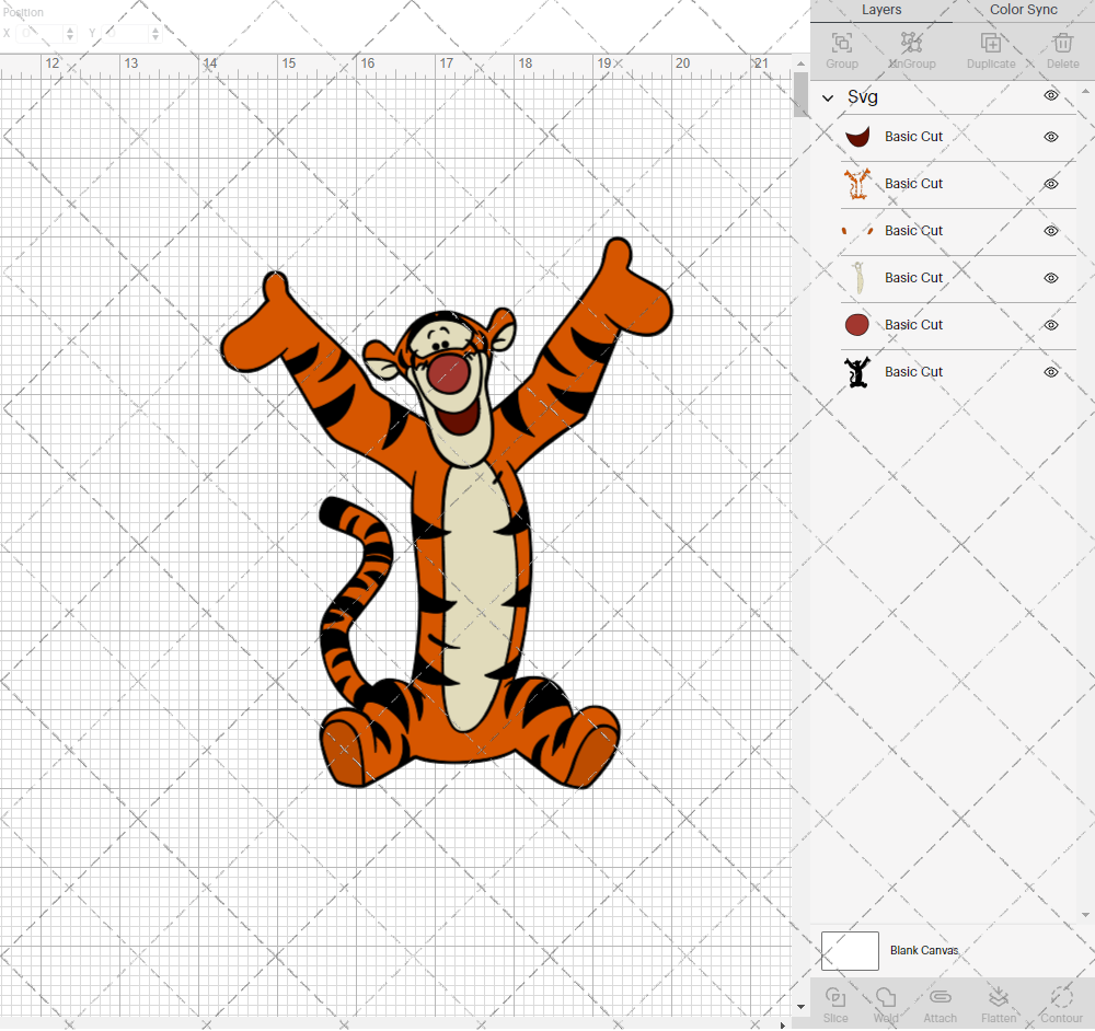 Tigger - Winnie The Pooh 006, Svg, Dxf, Eps, Png - SvgShopArt