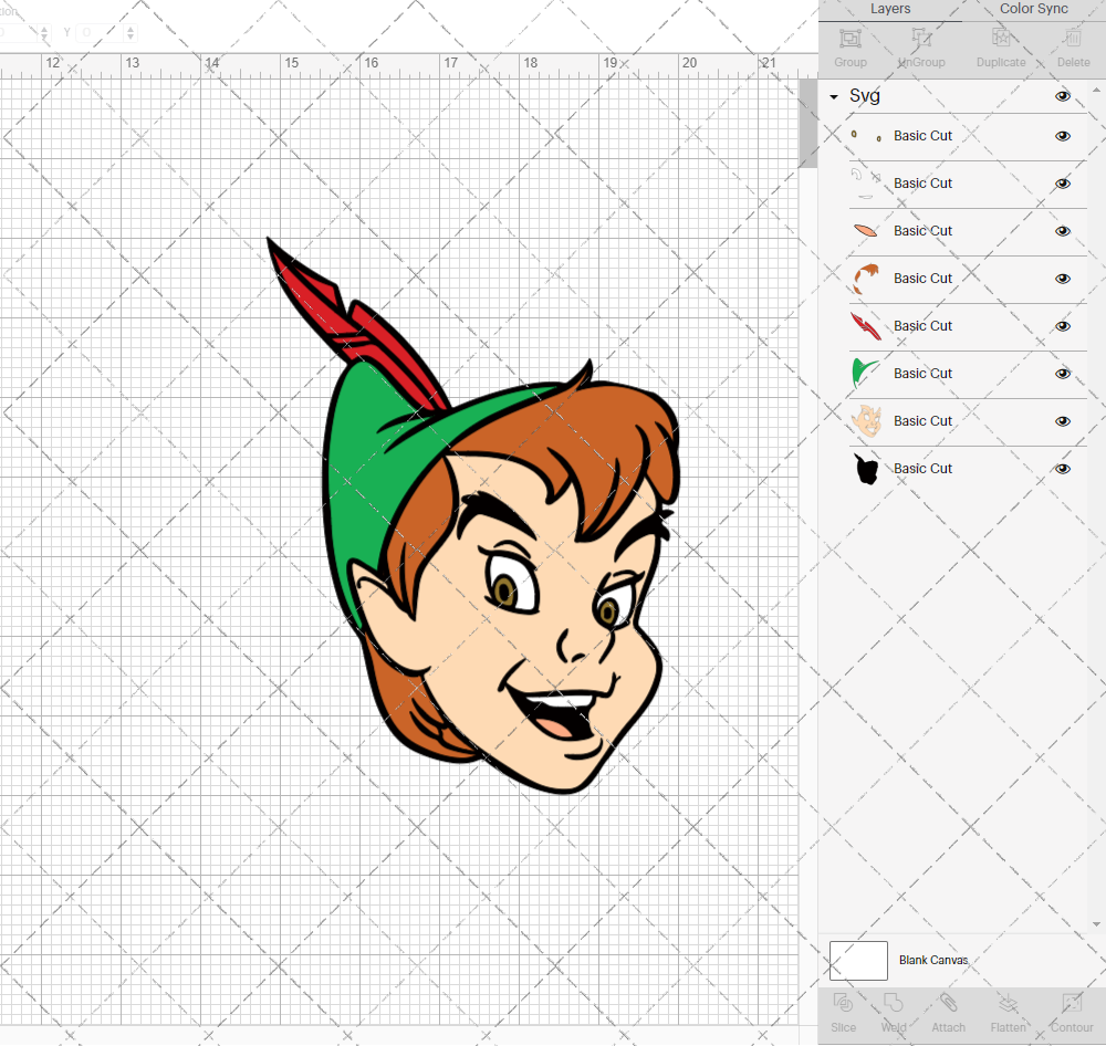 Peter Pan 002, Svg, Dxf, Eps, Png - SvgShopArt