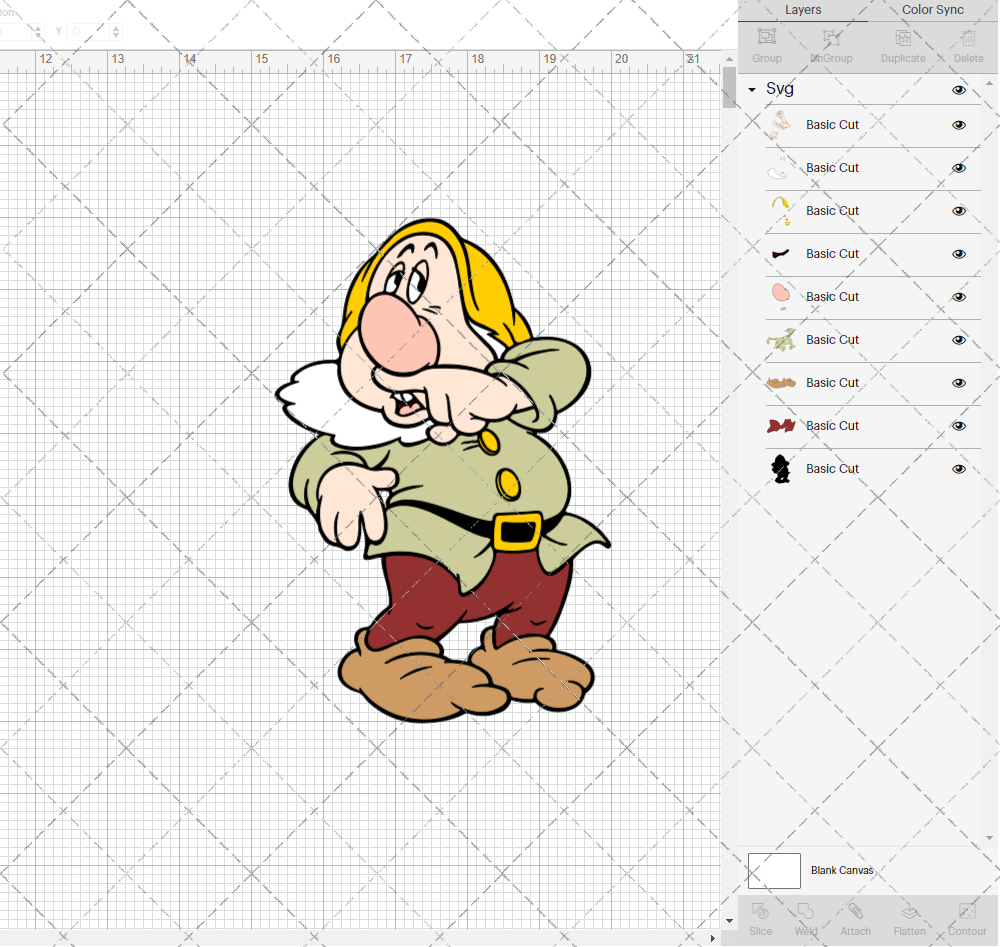 Sneezy - Snow White, Svg, Dxf, Eps, Png - SvgShopArt