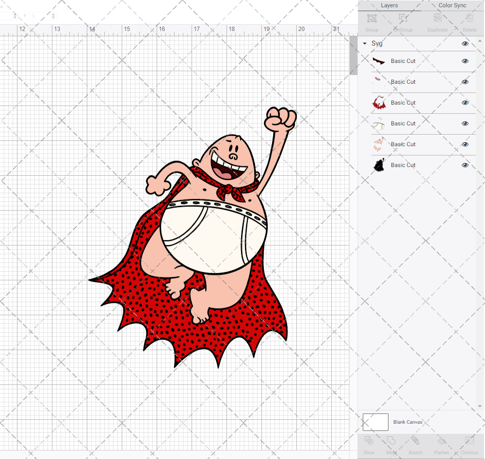 Captain Underpants 002, Svg, Dxf, Eps, Png - SvgShopArt