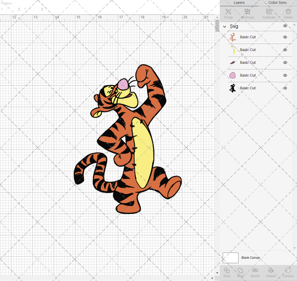 Tigger - Winnie The Pooh 004, Svg, Dxf, Eps, Png - SvgShopArt