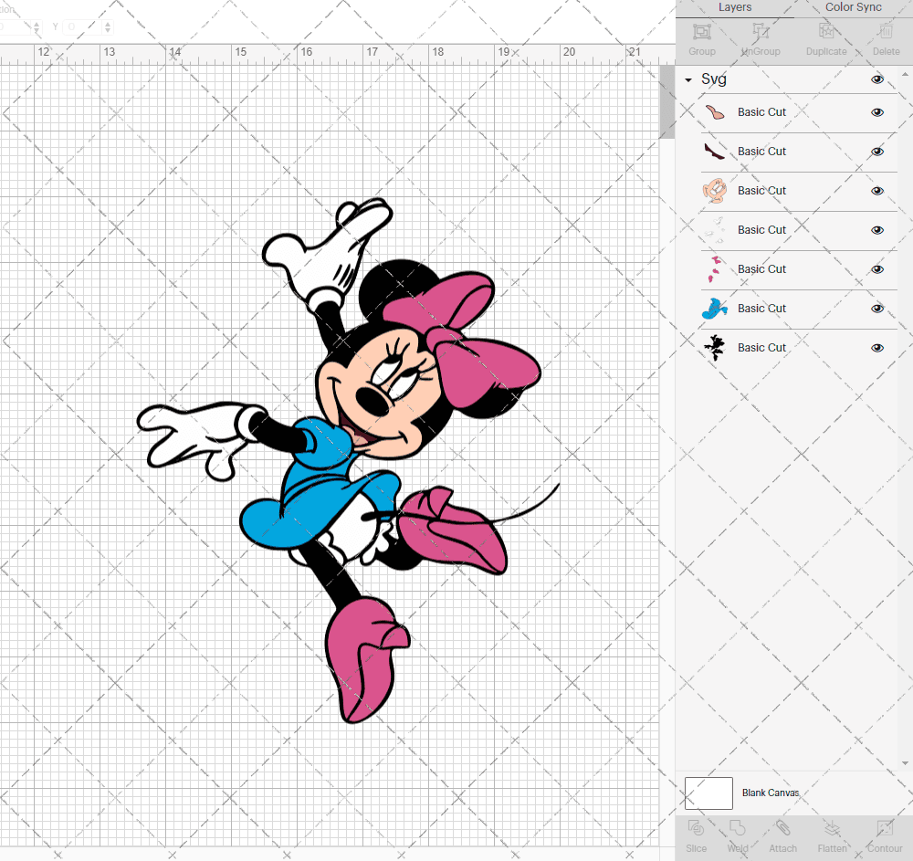 Minnie Mouse 005, Svg, Dxf, Eps, Png - SvgShopArt