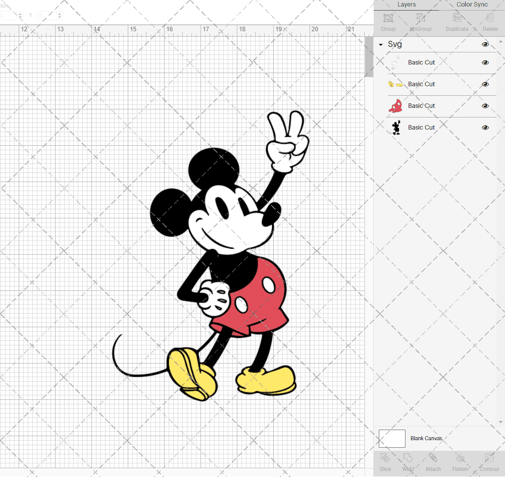 Mickey Mouse Classic, Svg, Dxf, Eps, Png - SvgShopArt