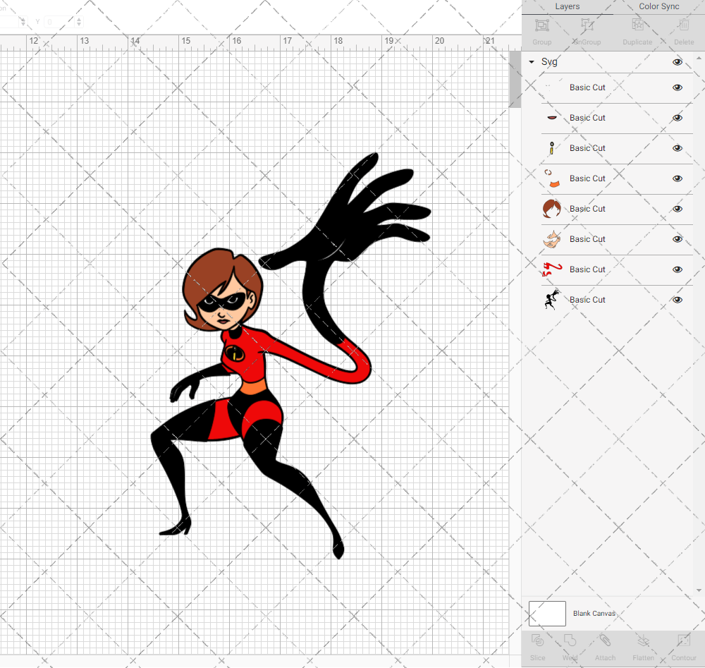 Elastigirl - The Incredibles, Svg, Dxf, Eps, Png - SvgShopArt