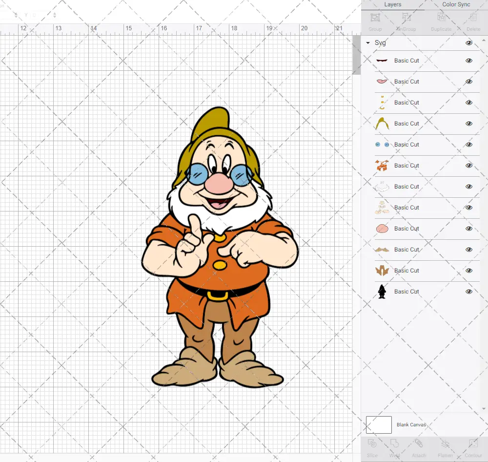 Doc - Snow White, Svg, Dxf, Eps, Png - SvgShopArt