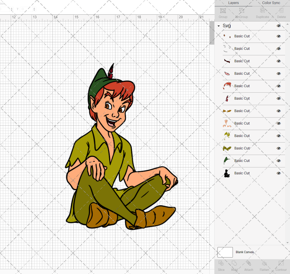 Peter Pan 003, Svg, Dxf, Eps, Png - SvgShopArt