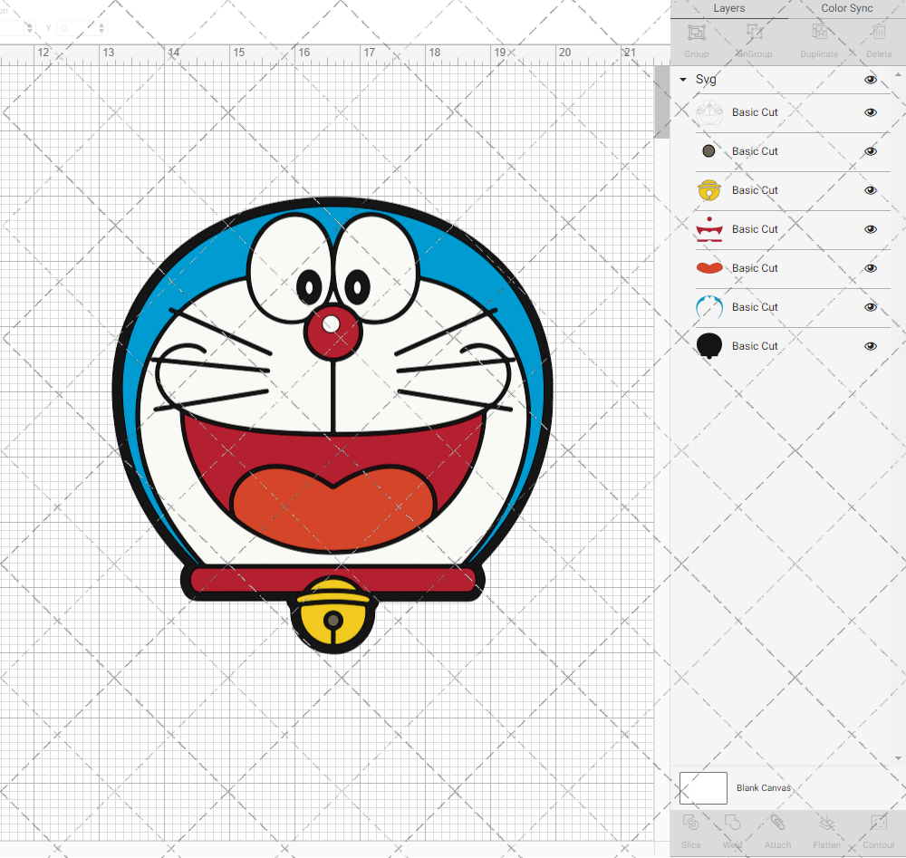 Doraemon 002, Svg, Dxf, Eps, Png - SvgShopArt