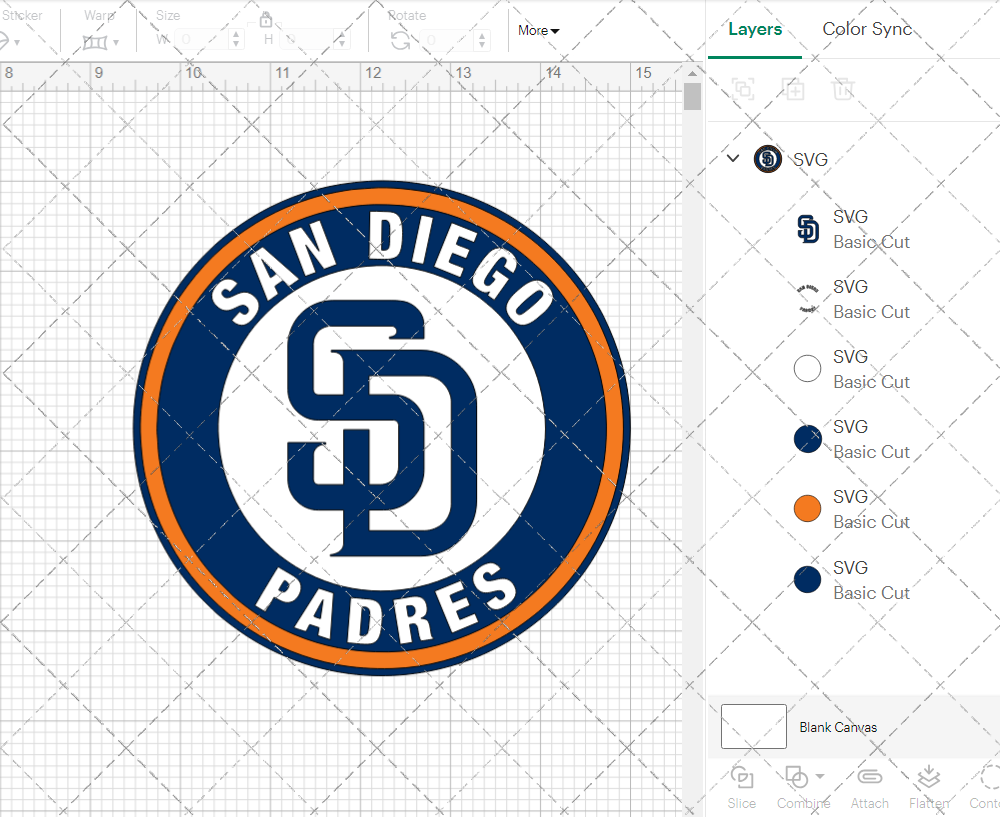 San Diego Padres Circle 2015, Svg, Dxf, Eps, Png - SvgShopArt