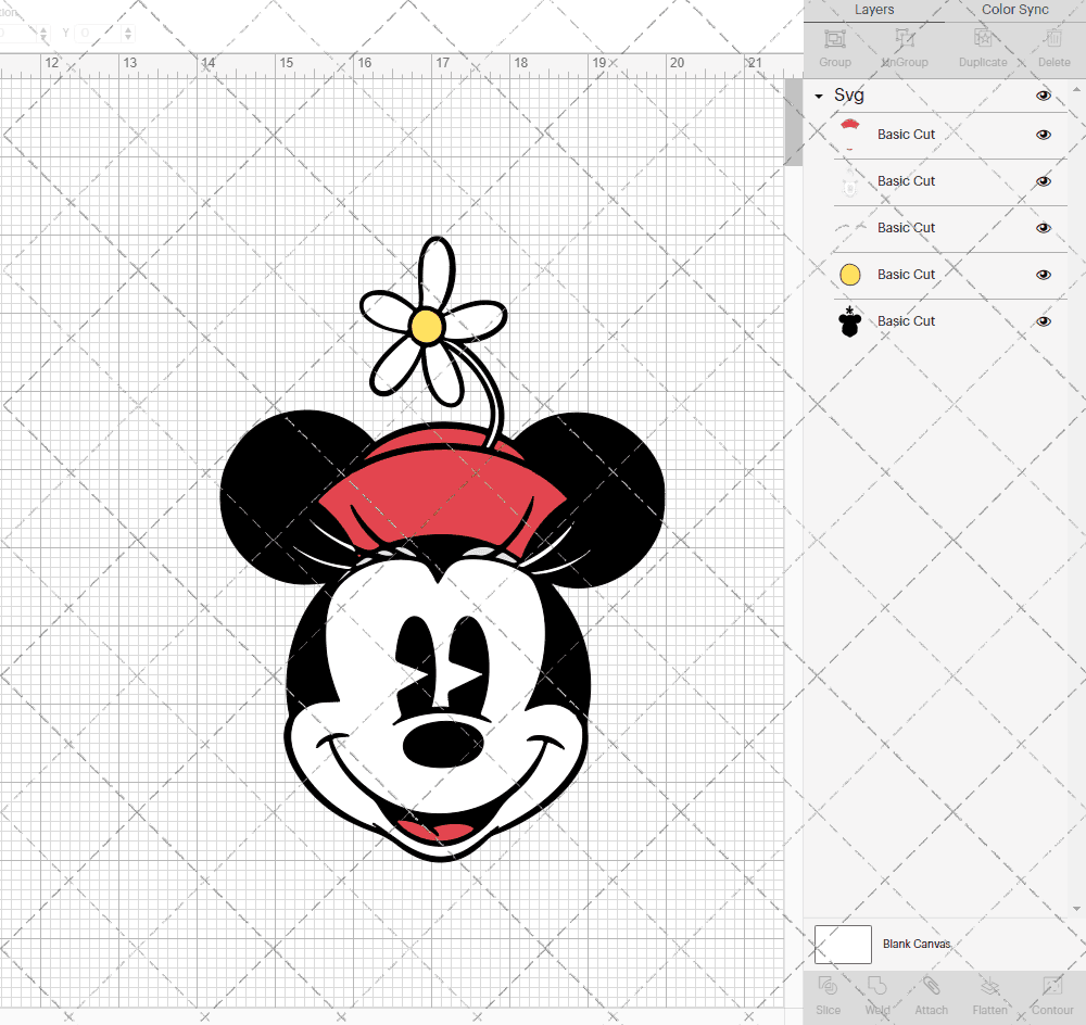 Minnie Mouse Classic 002, Svg, Dxf, Eps, Png - SvgShopArt