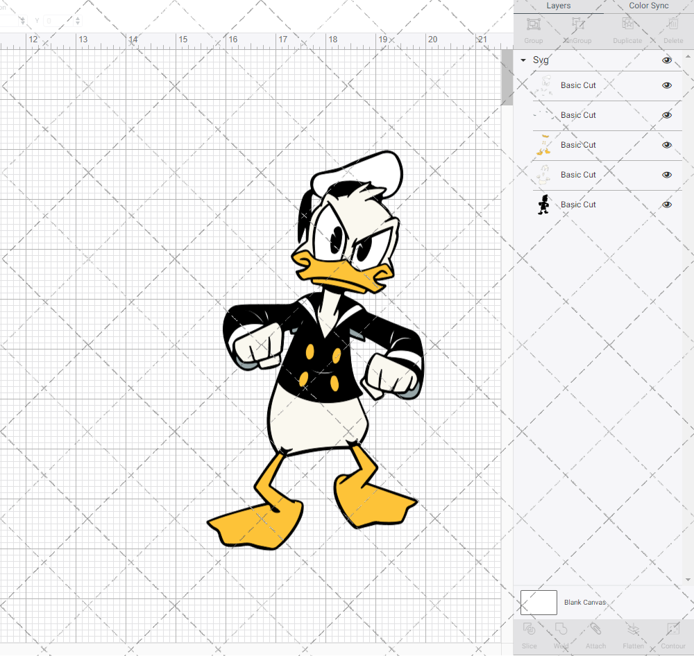 Donald Duck - Ducktales, Svg, Dxf, Eps, Png - SvgShopArt