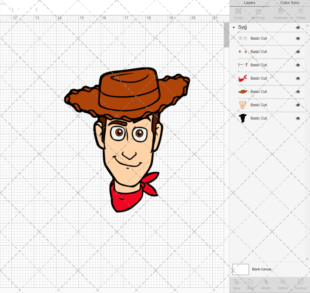 Sheriff Woody - Toy Story 002, Svg, Dxf, Eps, Png - SvgShopArt