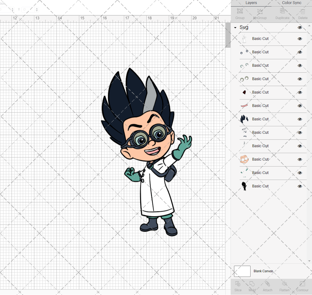 Romeo - PJ Masks, Svg, Dxf, Eps, Png - SvgShopArt